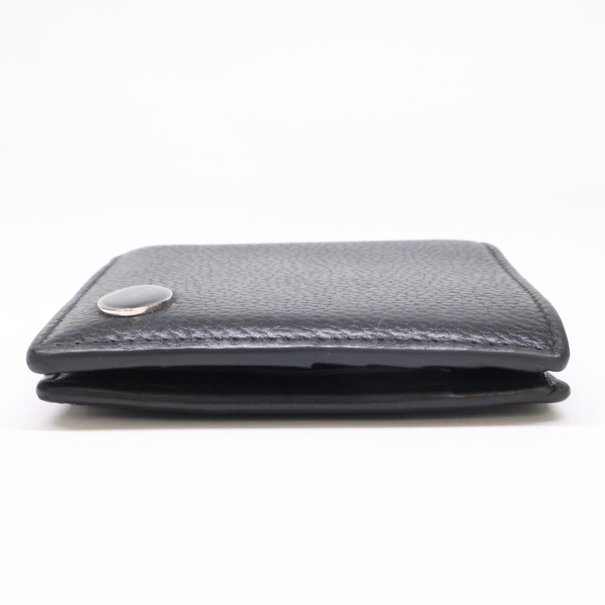 BURBERRY Knight Stamp Bifold Coin Wallet Black Size ONE SIZE