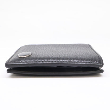 BURBERRY Knight Stamp Bifold Coin Wallet Black Size ONE SIZE