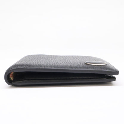 BURBERRY Knight Stamp Bifold Coin Wallet Black Size ONE SIZE