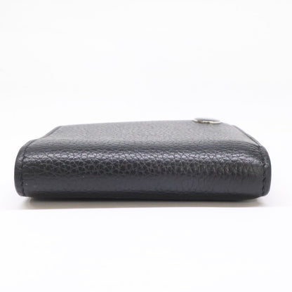 BURBERRY Knight Stamp Bifold Coin Wallet Black Size ONE SIZE