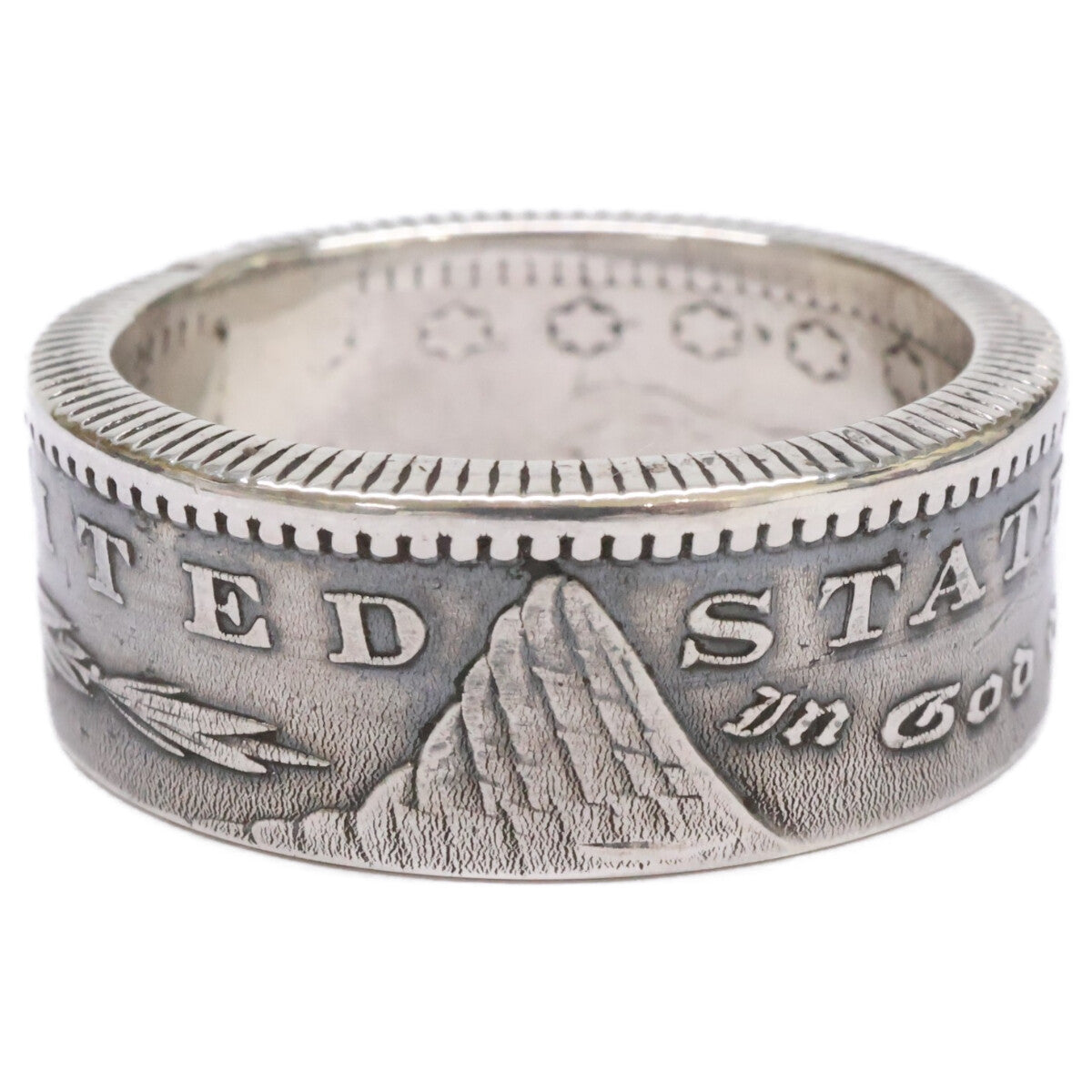 NORTH WORKS Silver Morgan Coin Ring Size ONE SIZE
