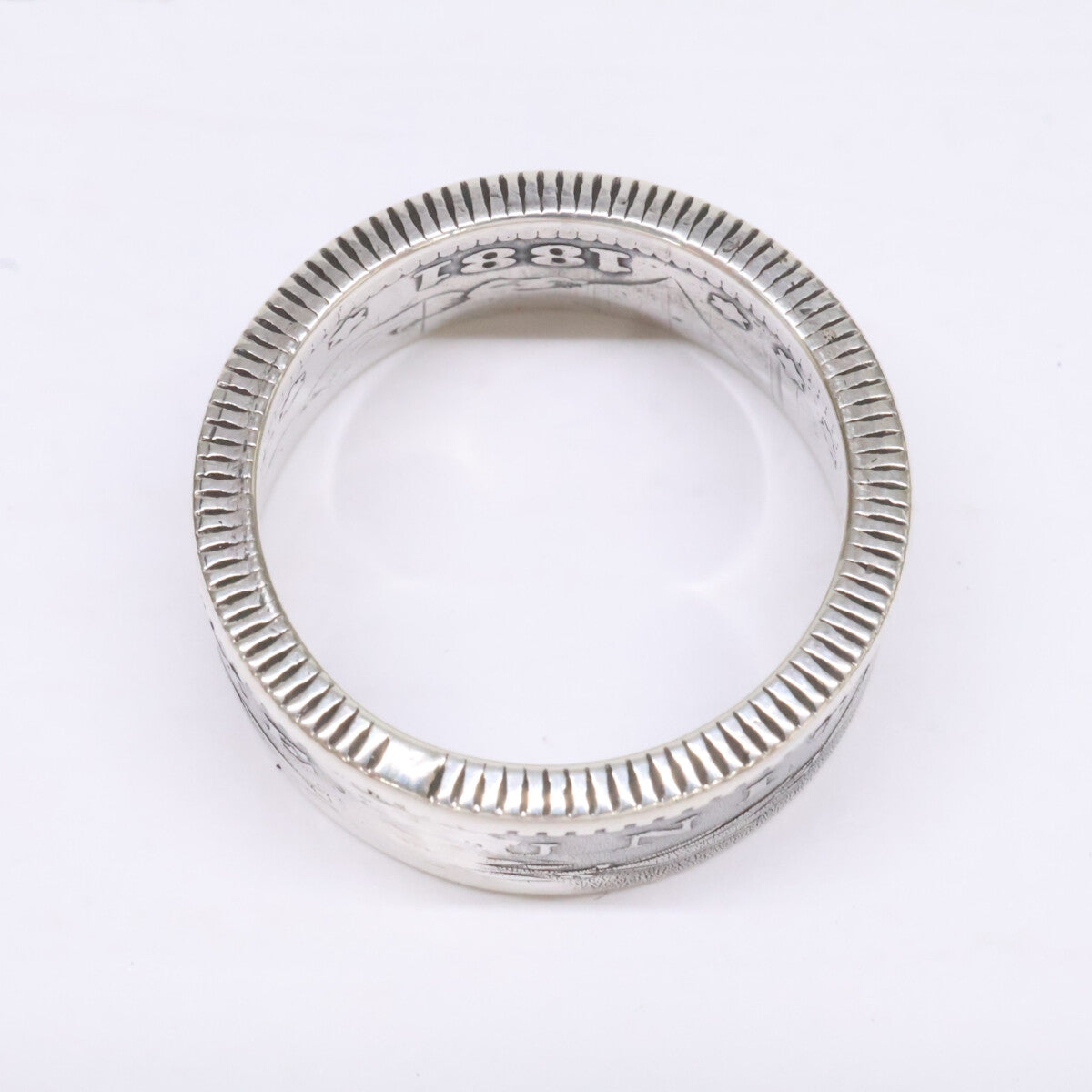NORTH WORKS Silver Morgan Coin Ring Size ONE SIZE