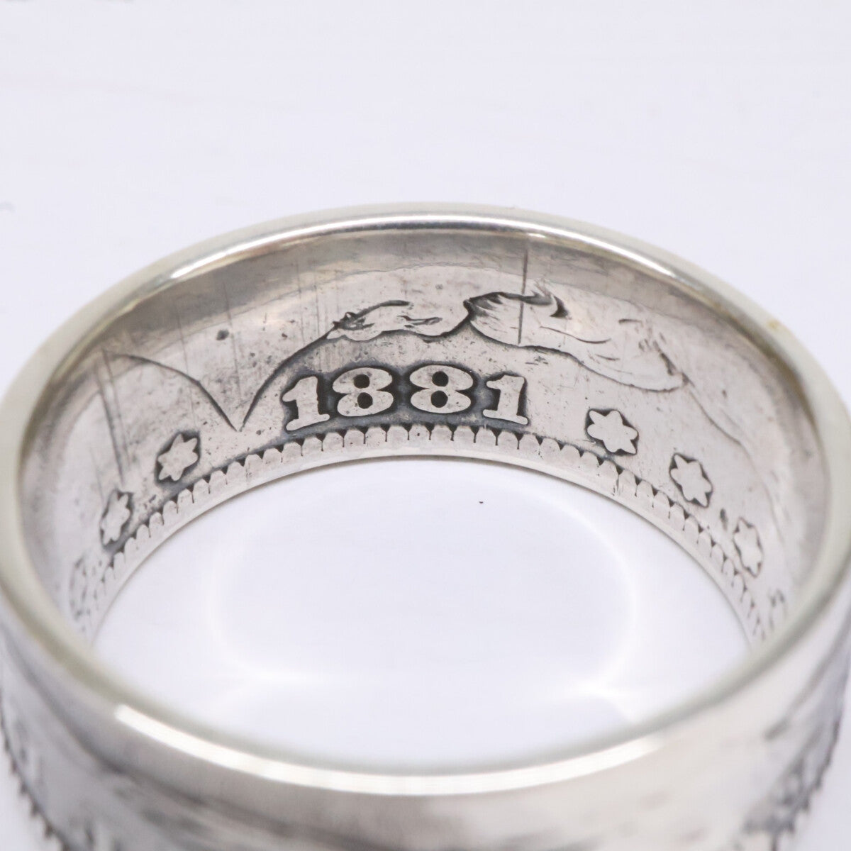 NORTH WORKS Silver Morgan Coin Ring Size ONE SIZE
