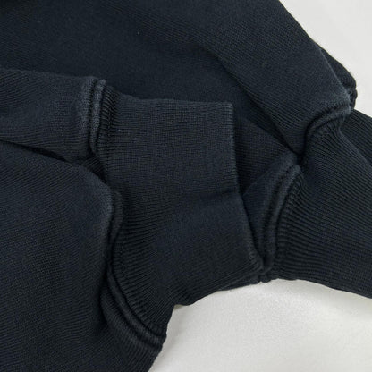 BALENCIAGA '19 Black Cotton BB Logo Printed Hoodie Size S