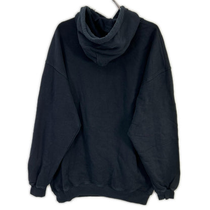 BALENCIAGA '19 Black Cotton BB Logo Printed Hoodie Size S
