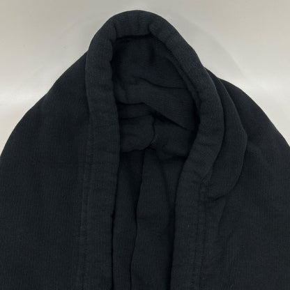 BALENCIAGA '19 Black Cotton BB Logo Printed Hoodie Size S