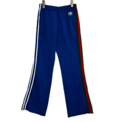 GUCCI x adidas Sideline Flare Track Pants Blue Sweatpants Size S