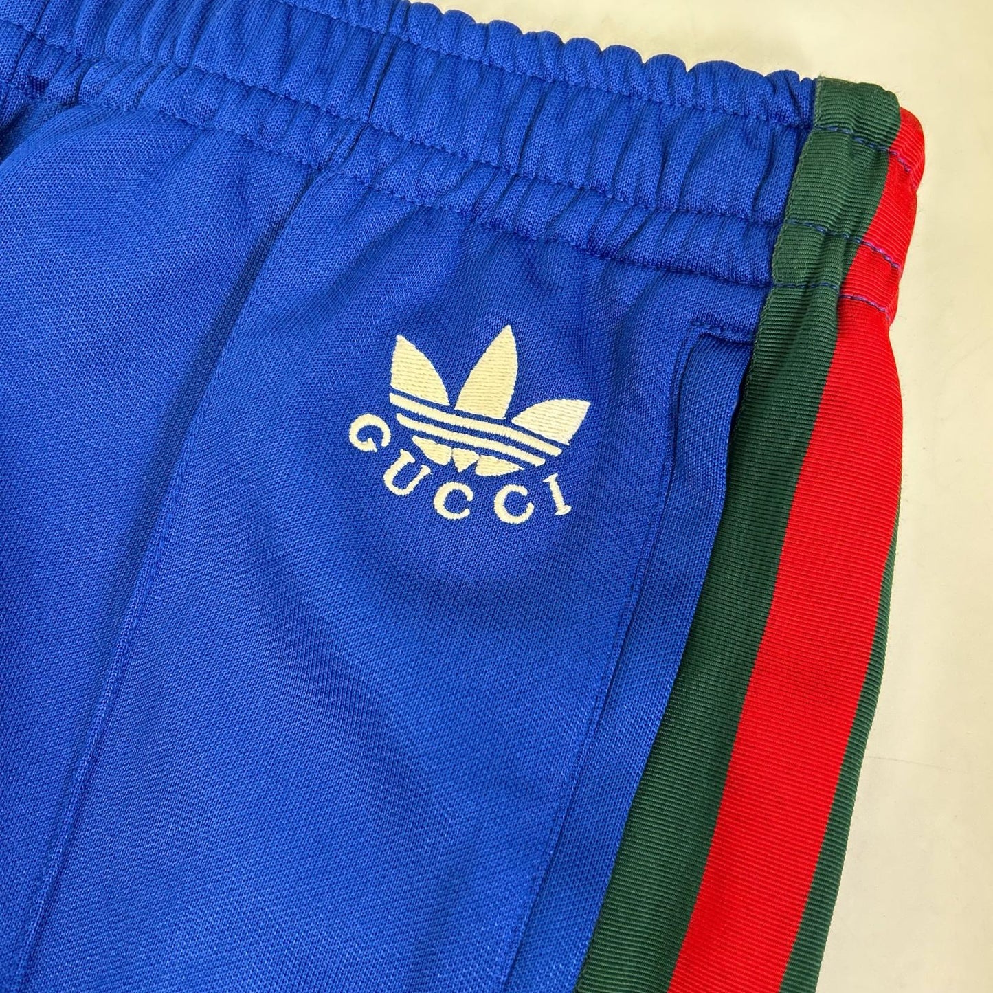 GUCCI x adidas Sideline Flare Track Pants Blue Sweatpants Size S