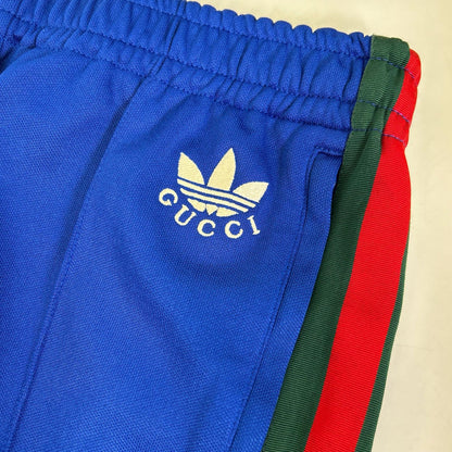 GUCCI x adidas Sideline Flare Track Pants Blue Sweatpants Size S
