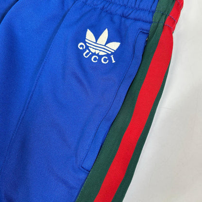 GUCCI x adidas Sideline Flare Track Pants Blue Sweatpants Size S