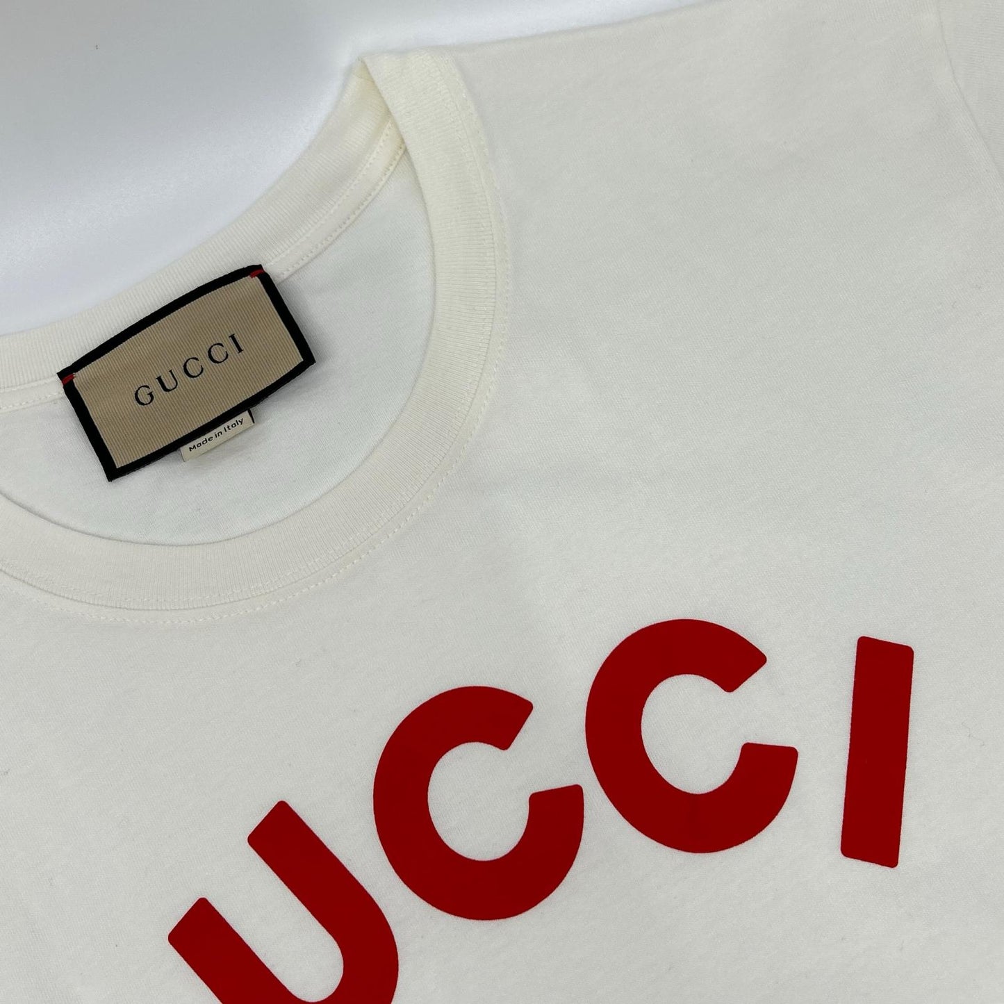 GUCCI 23SS Teddy Bear T-Shirt White Size M