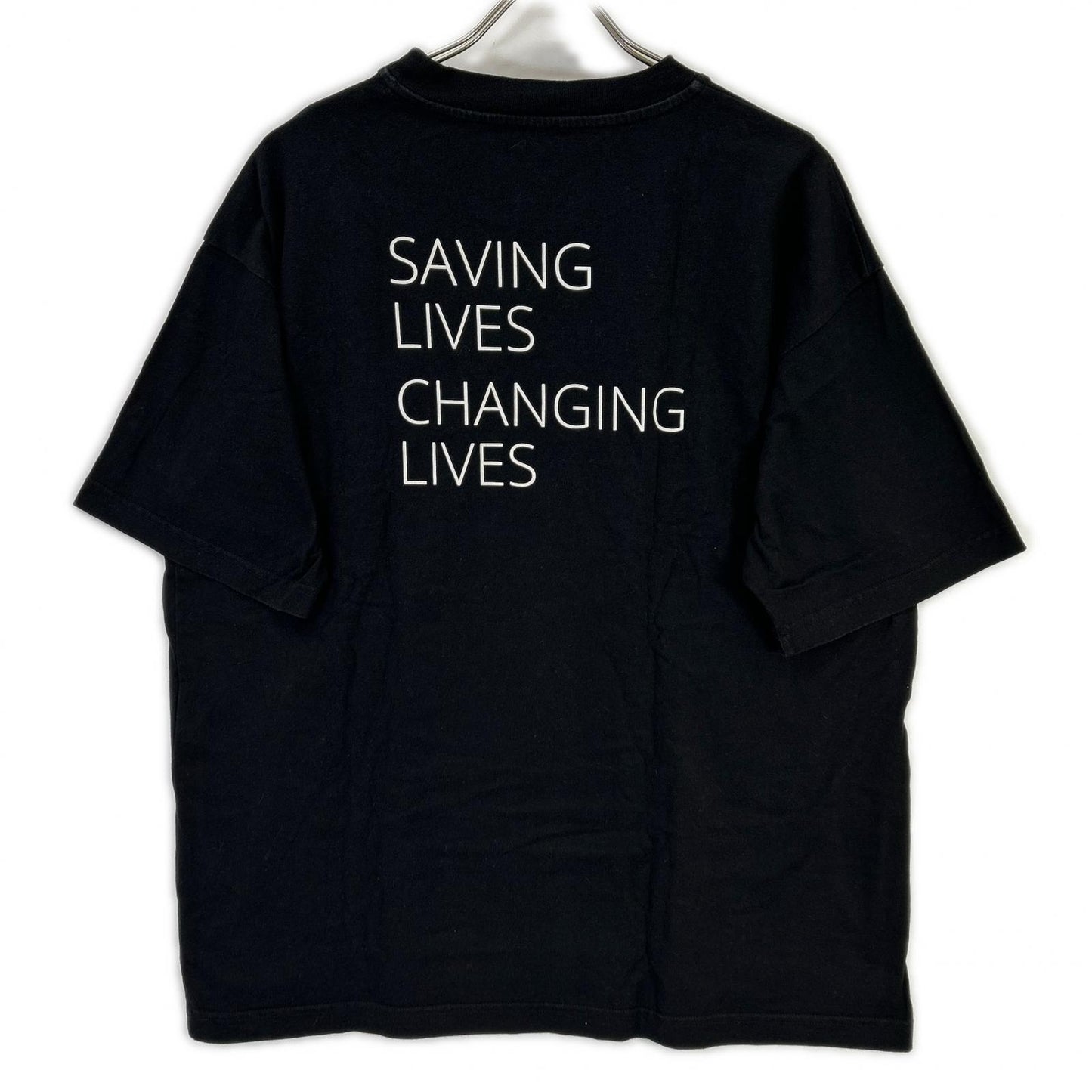 BALENCIAGA 18 WFP Print T-Shirt Black Size S