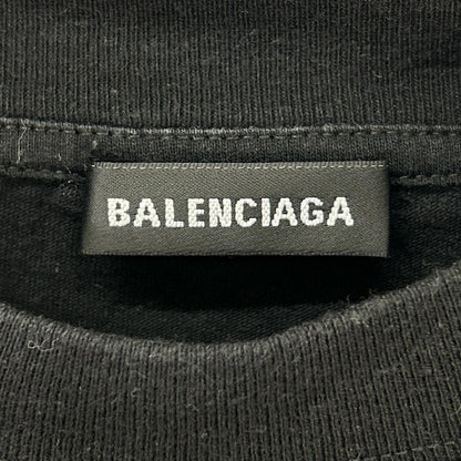 BALENCIAGA 18 WFP Print T-Shirt Black Size S