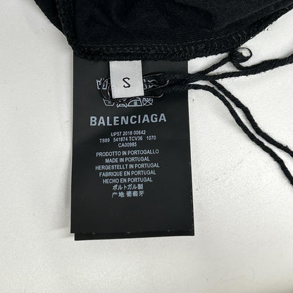 BALENCIAGA 18 WFP Print T-Shirt Black Size S
