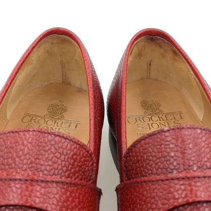 Crockett&Jones Henley Leather Sneakers Ruby Red Size 8