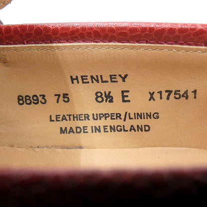 Crockett&Jones Henley Leather Sneakers Ruby Red Size 8