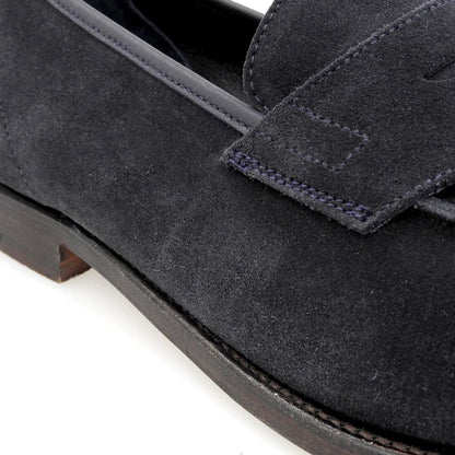 Crockett&Jones Richmond Suede Loafers Navy Size 8