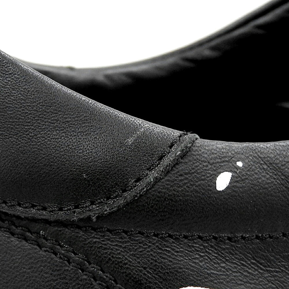 agnes b Graphic Leather Sneakers Black Size EU 43
