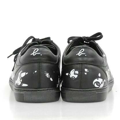 agnes b Graphic Leather Sneakers Black Size EU 43