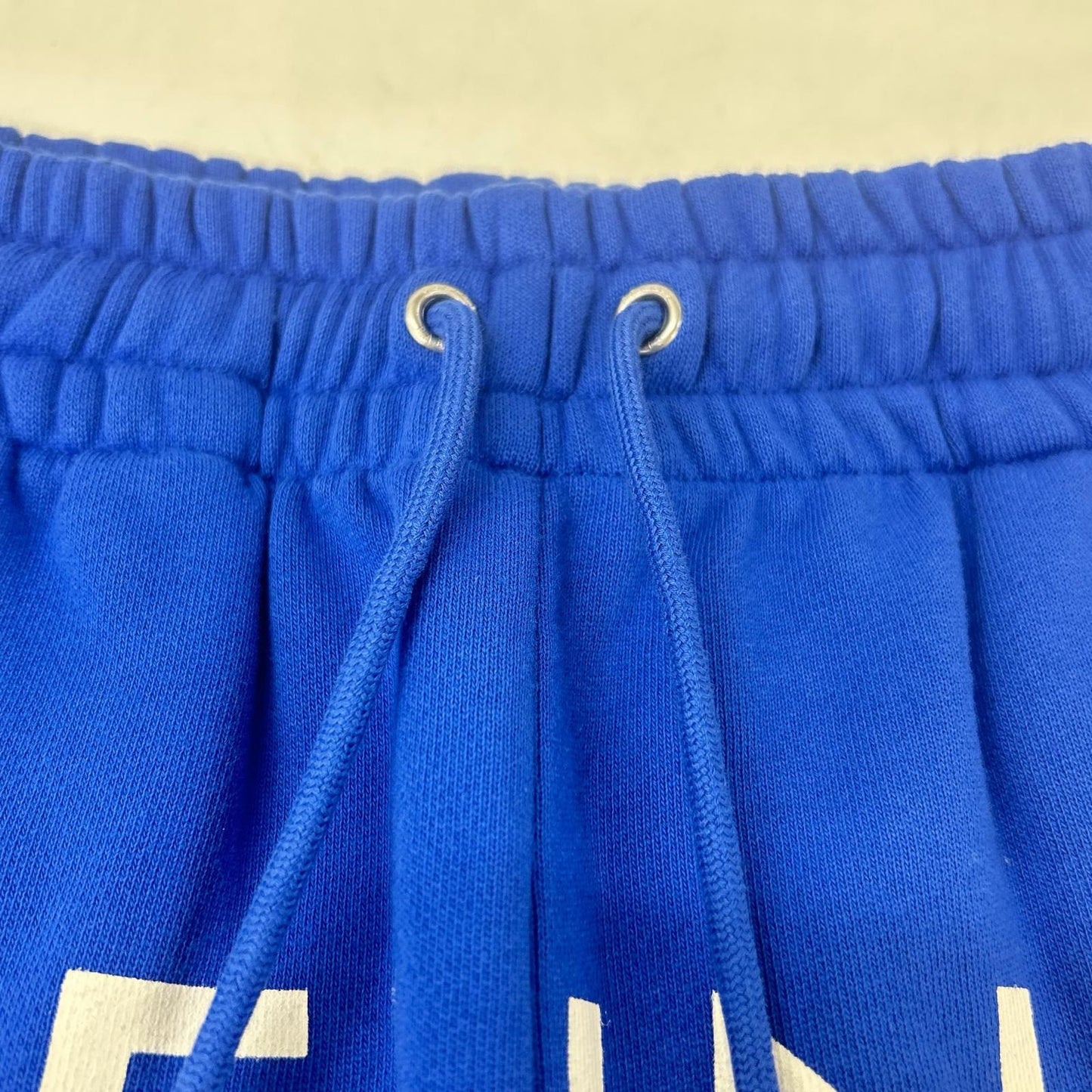 CELINE 21SS Front Logo Cotton Sweatpants Blue Size X
