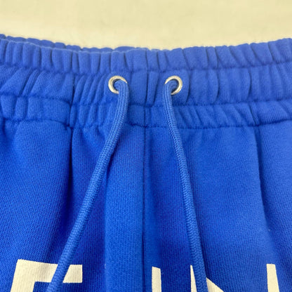 CELINE 21SS Front Logo Cotton Sweatpants Blue Size X