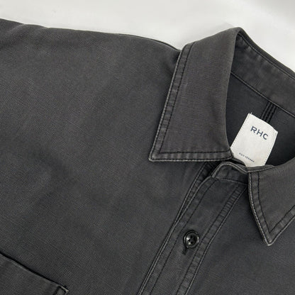 RHC Organic Cotton Duck Shirt Jacket Charcoal Size L