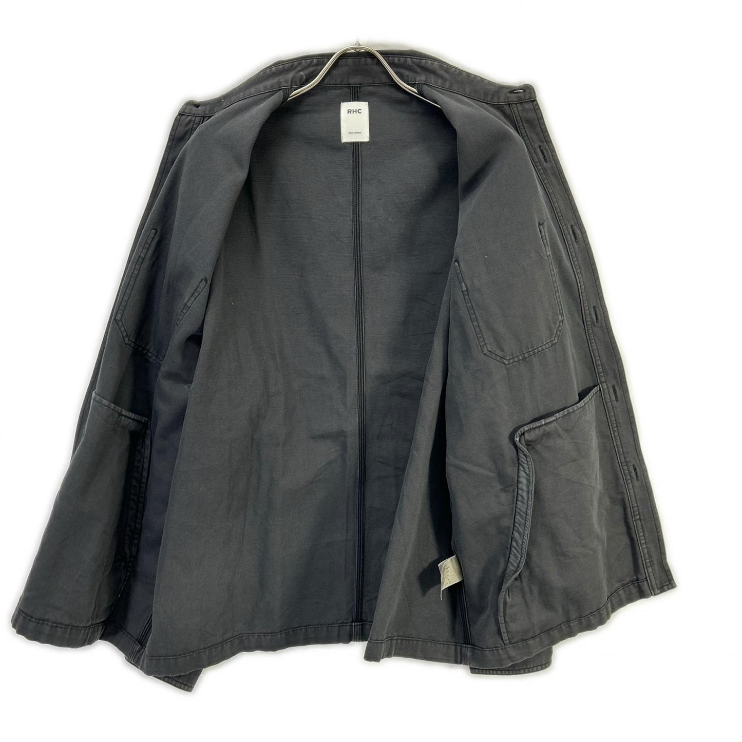 RHC Organic Cotton Duck Shirt Jacket Charcoal Size L