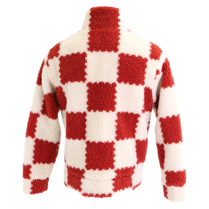 LOUIS VUITTON x NIGO Damier Boa Jacket Red/Cream Size S