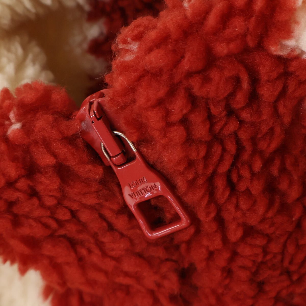 LOUIS VUITTON x NIGO Damier Boa Jacket Red/Cream Size S