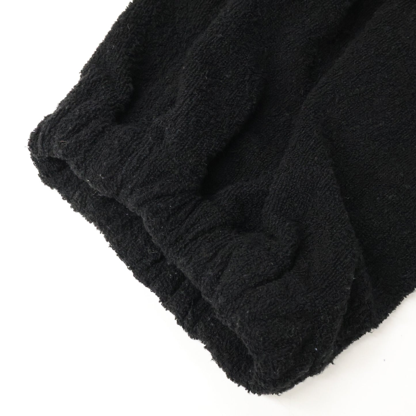 COMOLI 22SS Silk Pile Drawstring Pants Black Size 1
