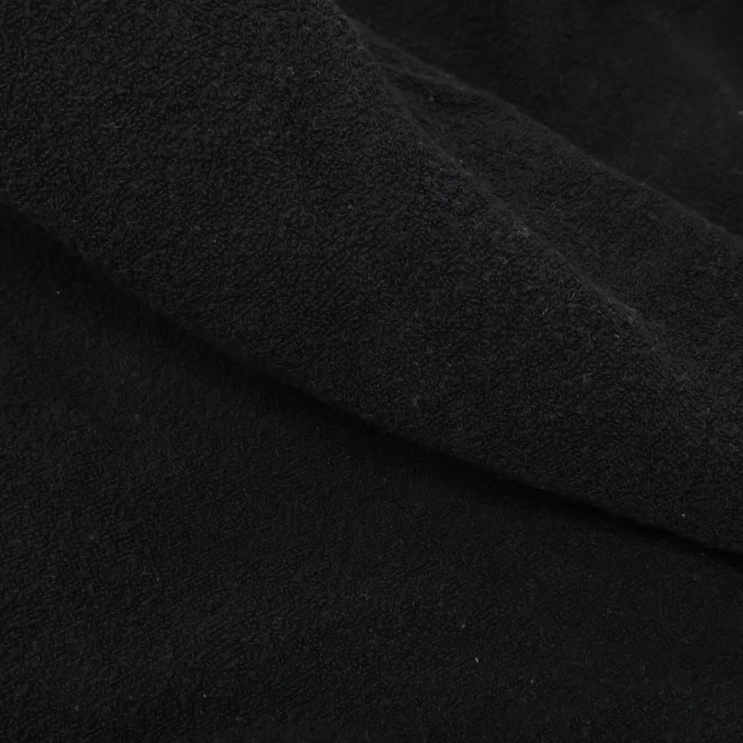 COMOLI 22SS Silk Pile Drawstring Pants Black Size 1