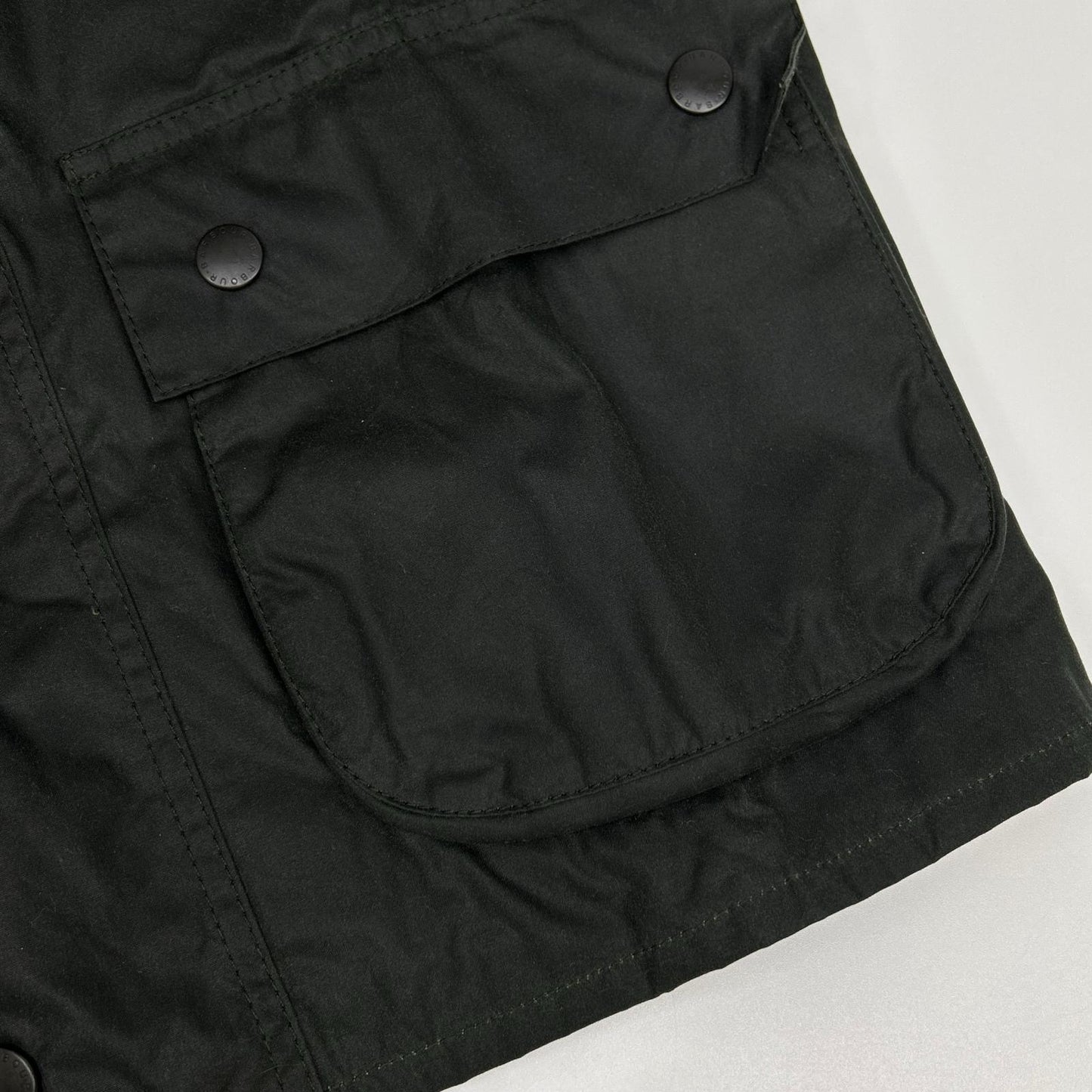 Barbour Bedale Oversized Wax Jacket Green Size 36