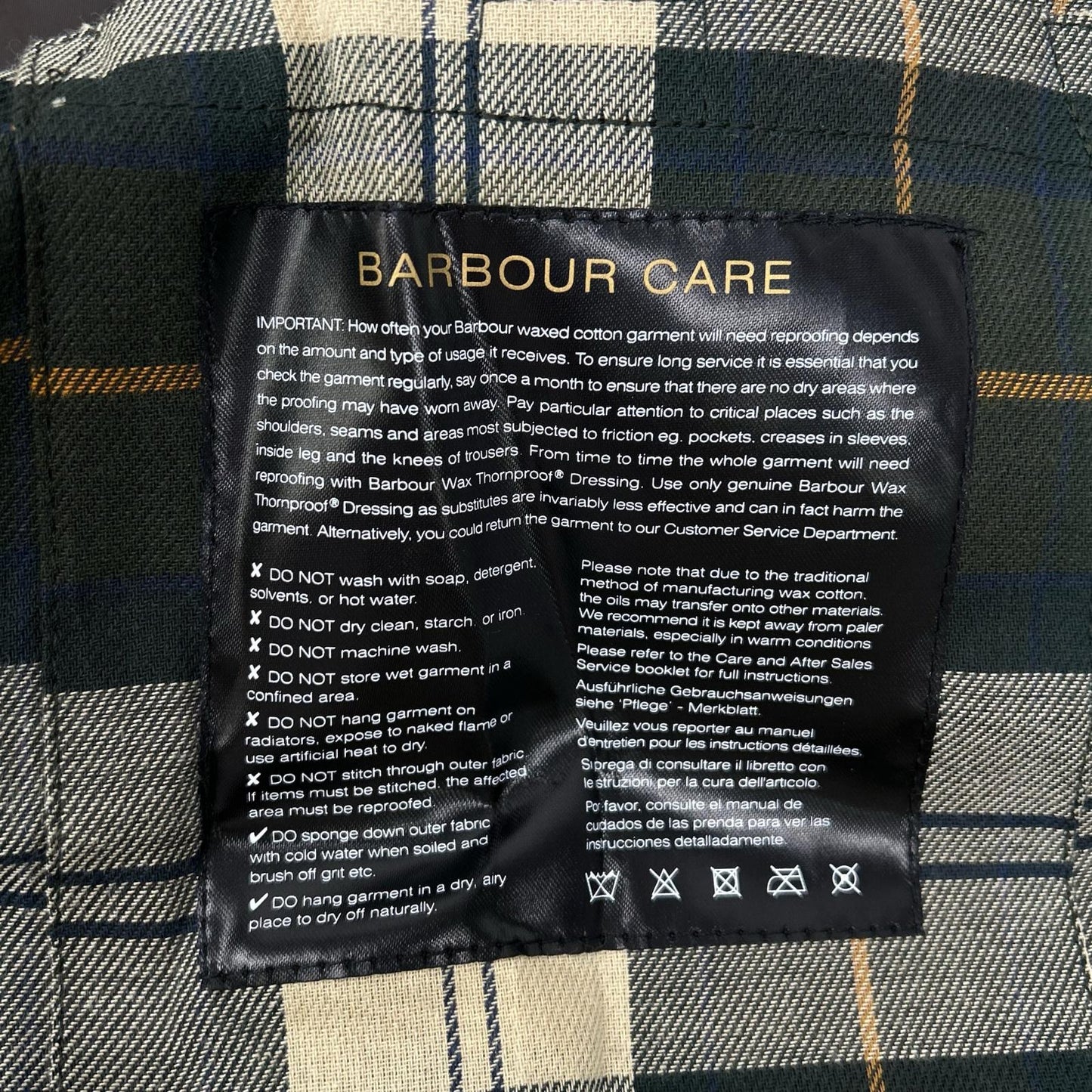 Barbour Bedale Oversized Wax Jacket Green Size 36