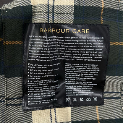 Barbour Bedale Oversized Wax Jacket Green Size 36
