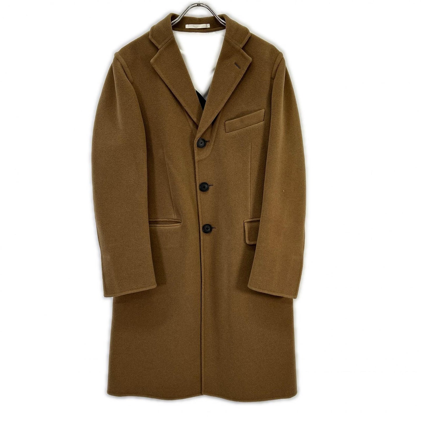 FRANKLIN TAILORED Camel Wool Chester Coat Size 44