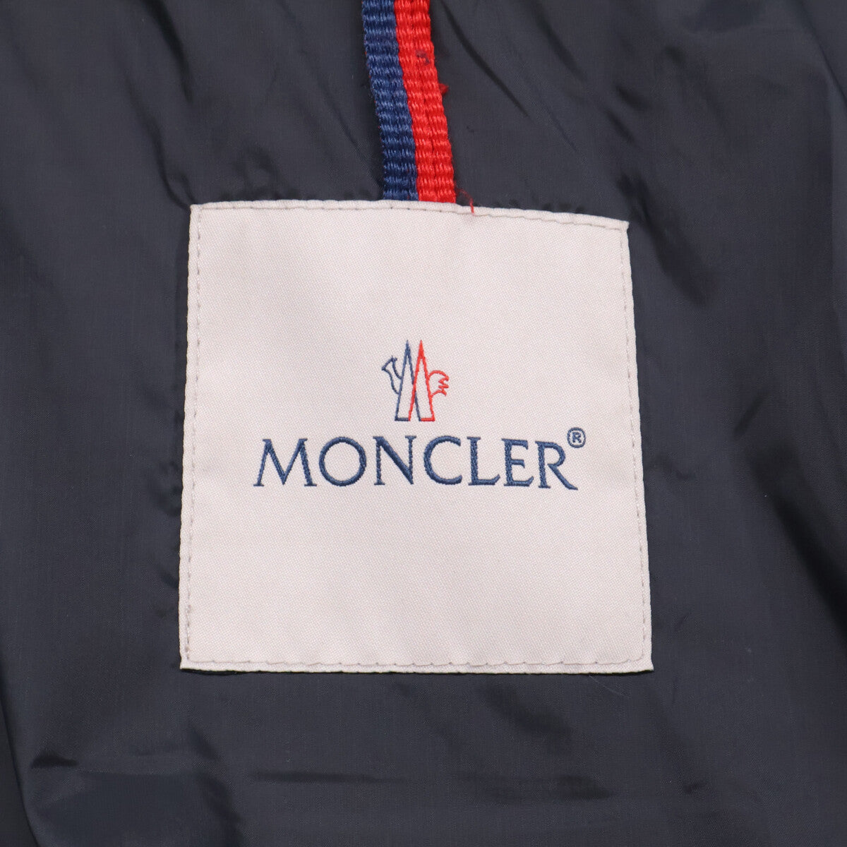 MONCLER MONTGENEVRE Wool Hooded Down Jacket Navy Size 2