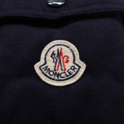 MONCLER MONTGENEVRE Wool Hooded Down Jacket Navy Size 2