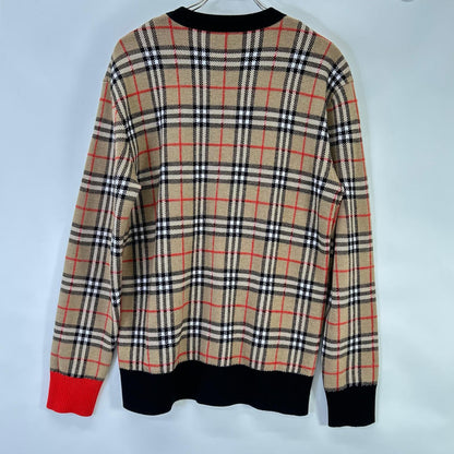 BURBERRY Vintage Check Wool Crewneck Knit Multi