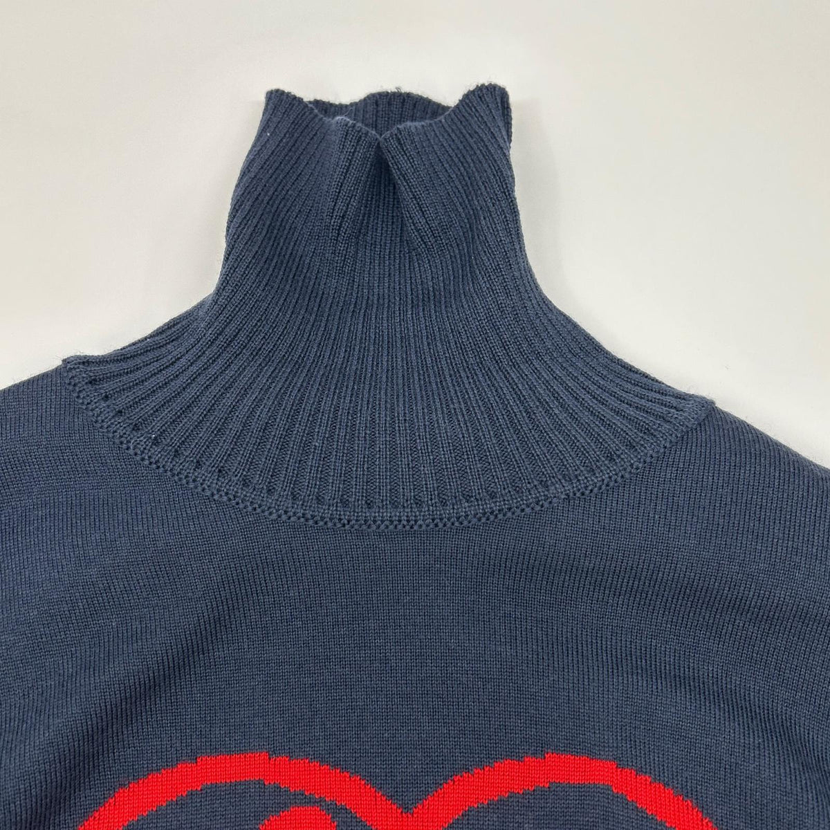 HMN x NIGO Louis Vuitton Intarsia Heart Knit Navy Size M