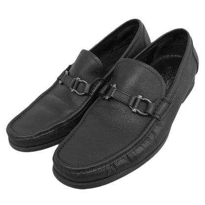 SalvatoreFerragamo Gancini Bit Moccasin Loafers Black Size 8