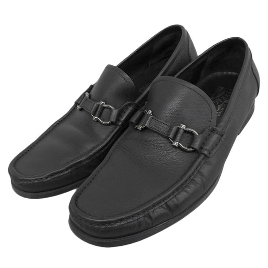 SalvatoreFerragamo Gancini Bit Moccasin Loafers Black Size 8