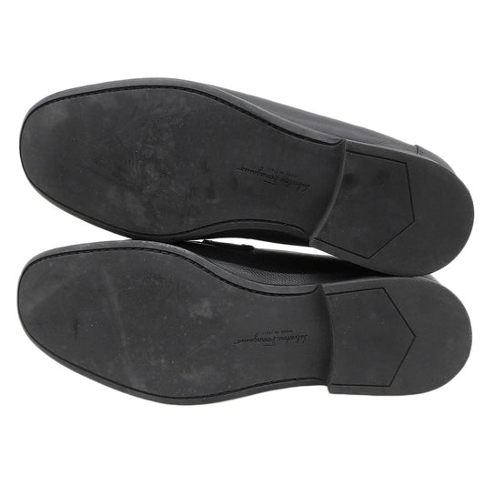 SalvatoreFerragamo Gancini Bit Moccasin Loafers Black Size 8