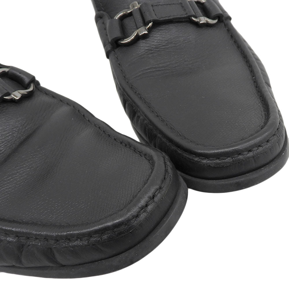 SalvatoreFerragamo Gancini Bit Moccasin Loafers Black Size 8