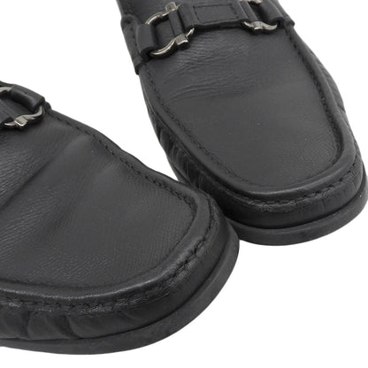 SalvatoreFerragamo Gancini Bit Moccasin Loafers Black Size 8