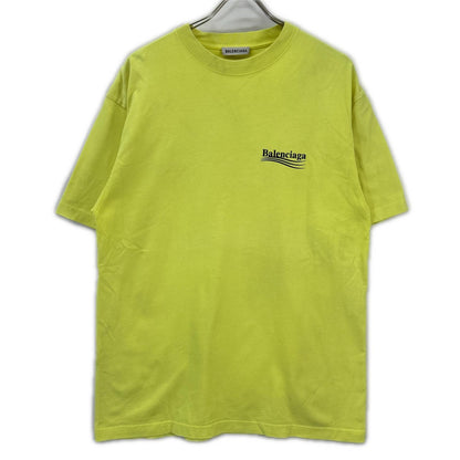BALENCIAGA 2020 641655 Yellow T-Shirt Size XS