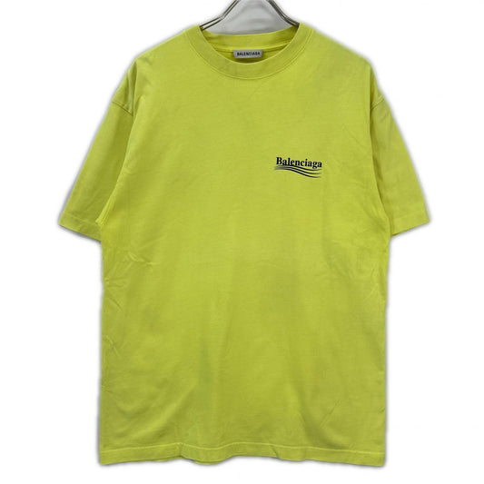 BALENCIAGA 2020 641655 Yellow T-Shirt Size XS