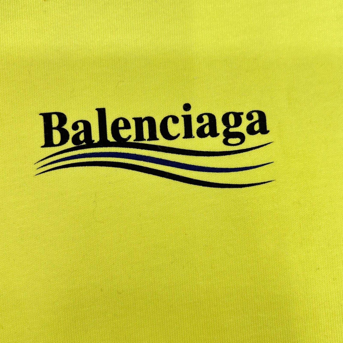 BALENCIAGA 2020 641655 Yellow T-Shirt Size XS