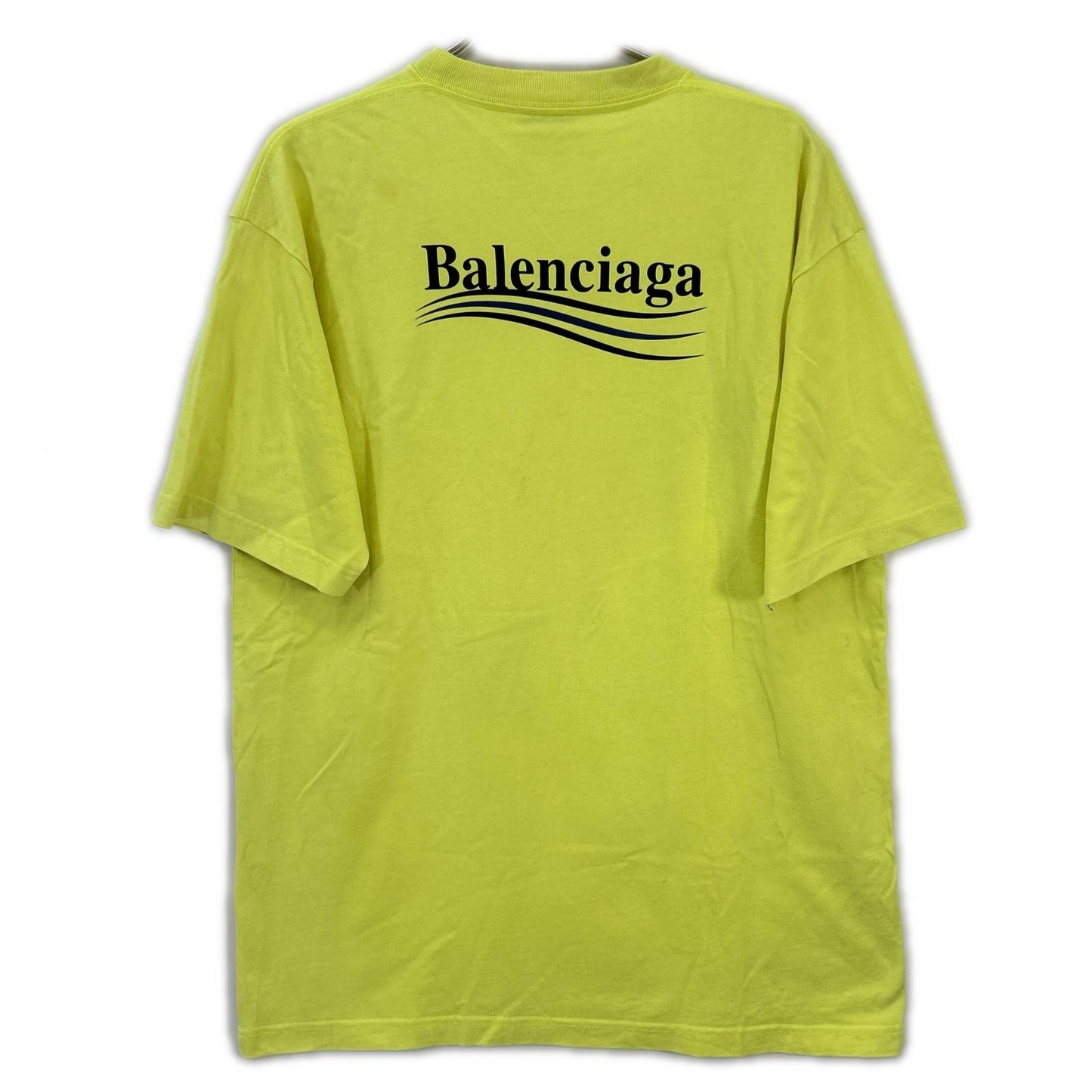 BALENCIAGA 2020 641655 Yellow T-Shirt Size XS
