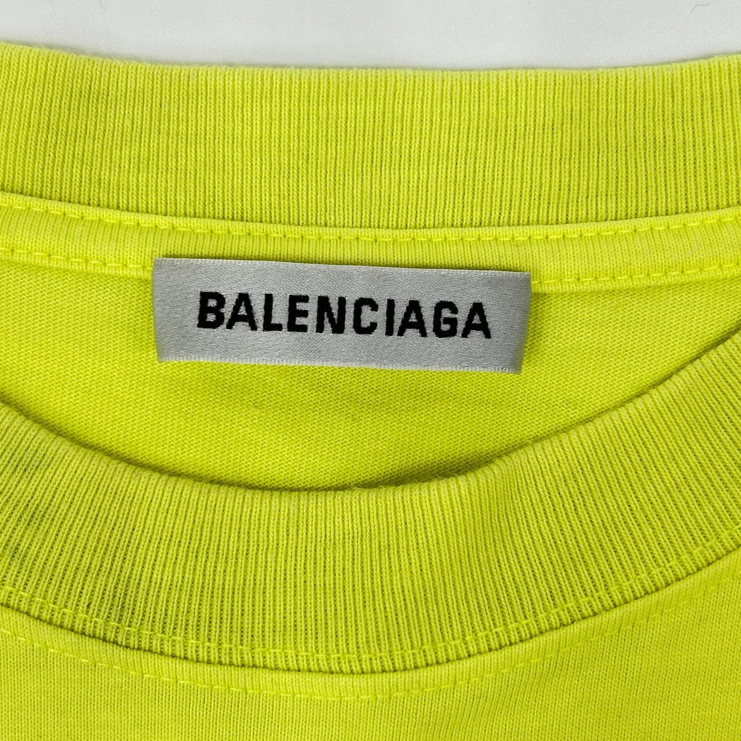 BALENCIAGA 2020 641655 Yellow T-Shirt Size XS