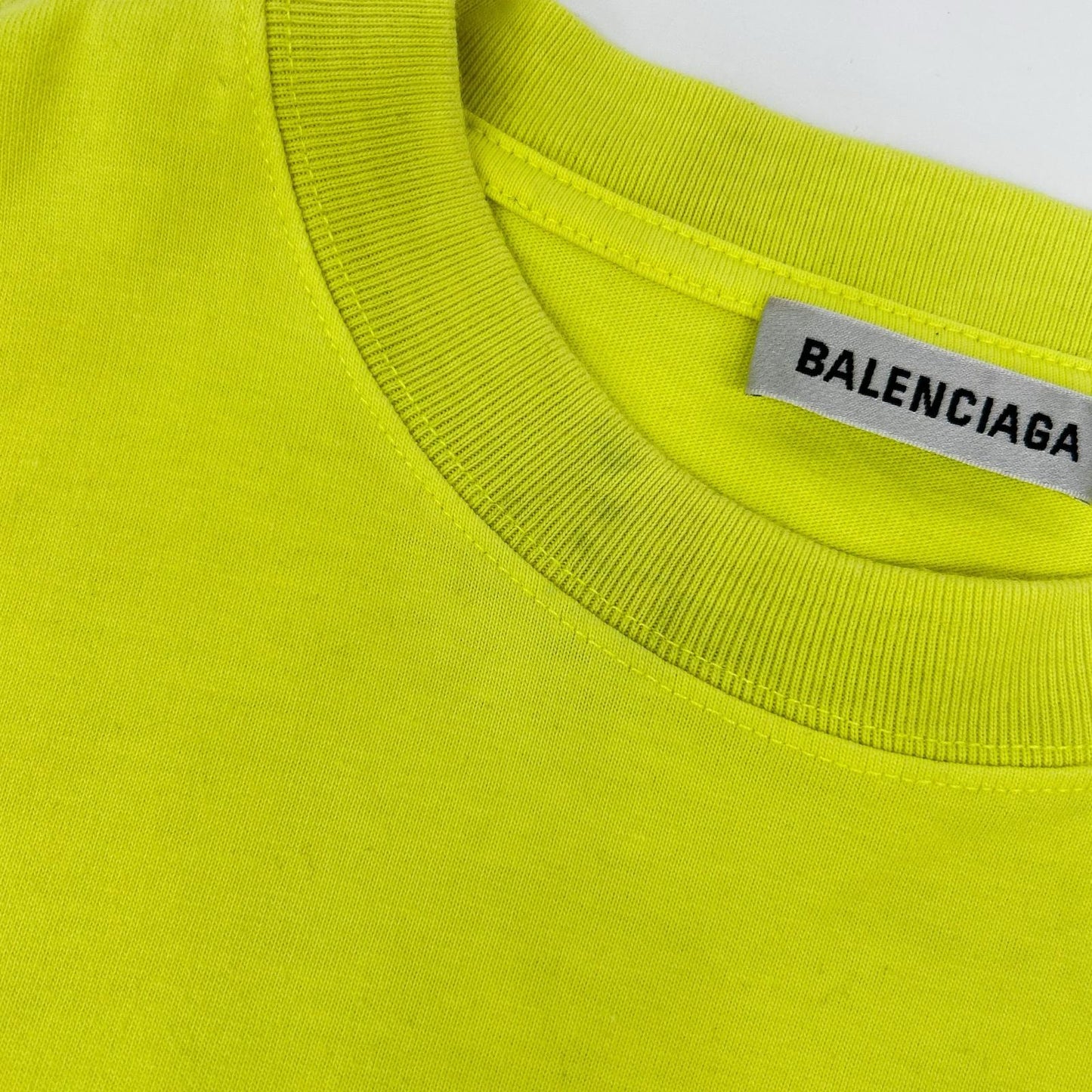 BALENCIAGA 2020 641655 Yellow T-Shirt Size XS